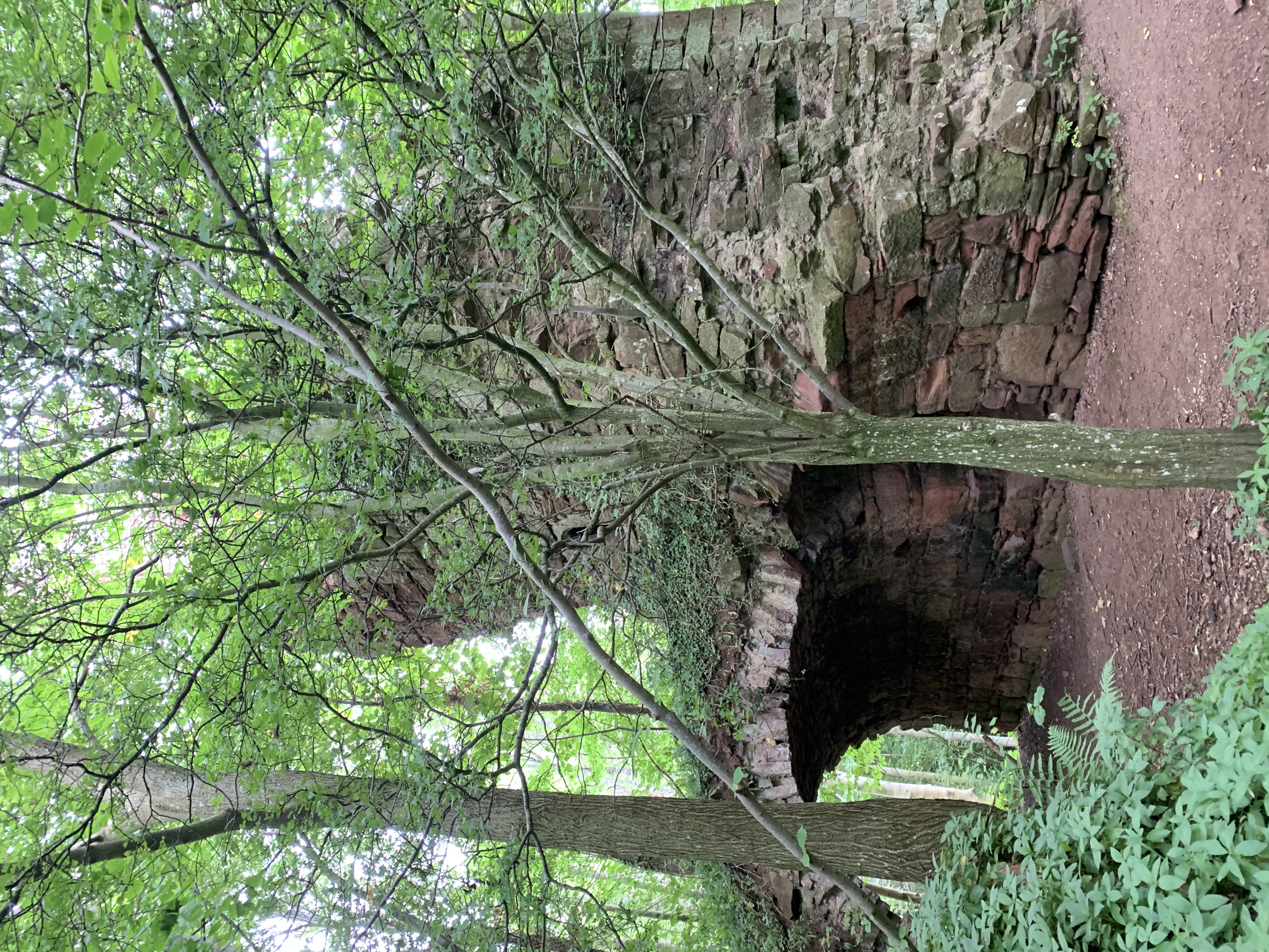 The ruins of Yester Castle in East Lothian, Scotland